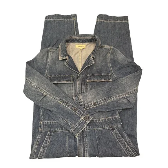 Like new Madewell Denim Utility Coveralls Size Small - Picture 11 of 13